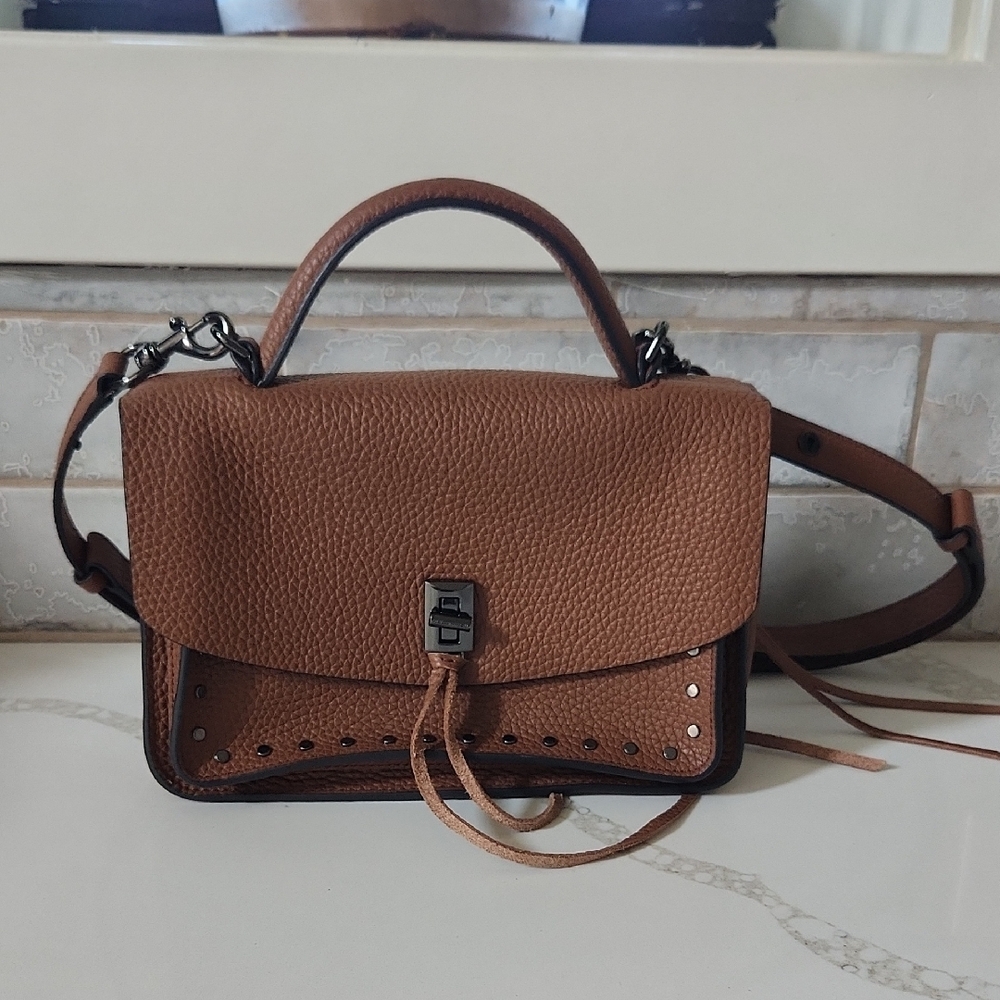Rebecca Minkoff Brown Handbag Like New Barely Used, Single Handle/shoulder Op.